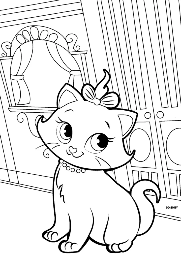Marie Coloring Pages 9