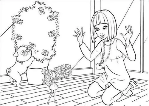 Barbie Thumbelina Coloring Pages 17